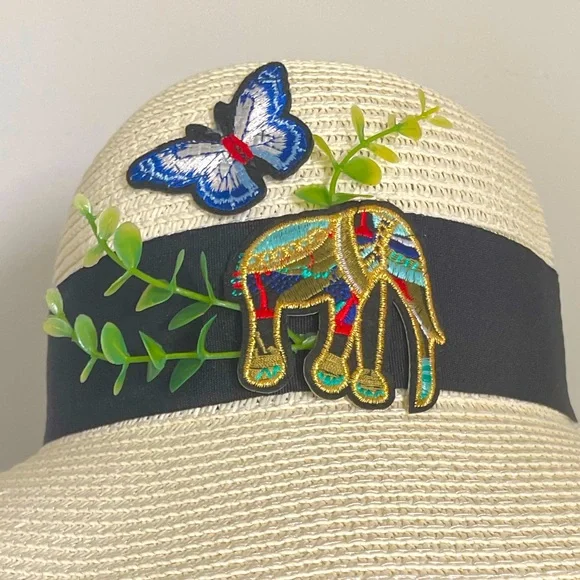 Boho Elephant Summer Beach Hat
